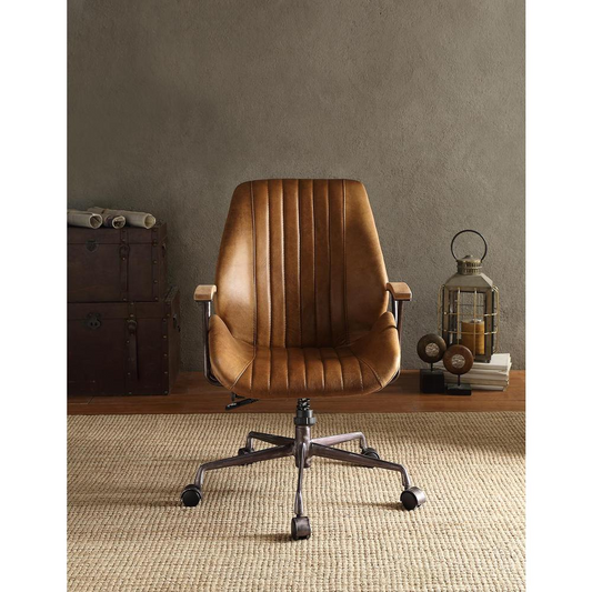 Hamilton Executive Office Chair - Coffee Top Grain Leather