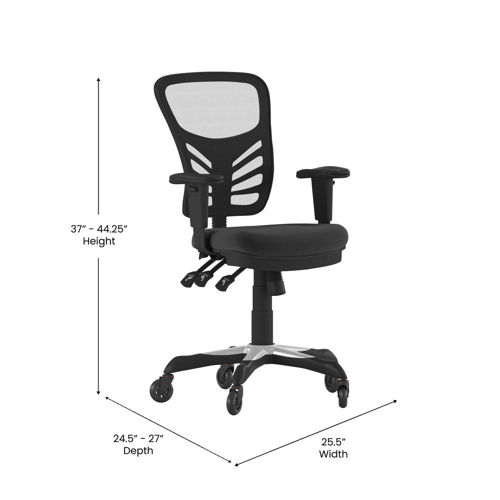 Nicholas Mid Back Mesh Multifunction Office Chair - Higher Gallery Home Office
