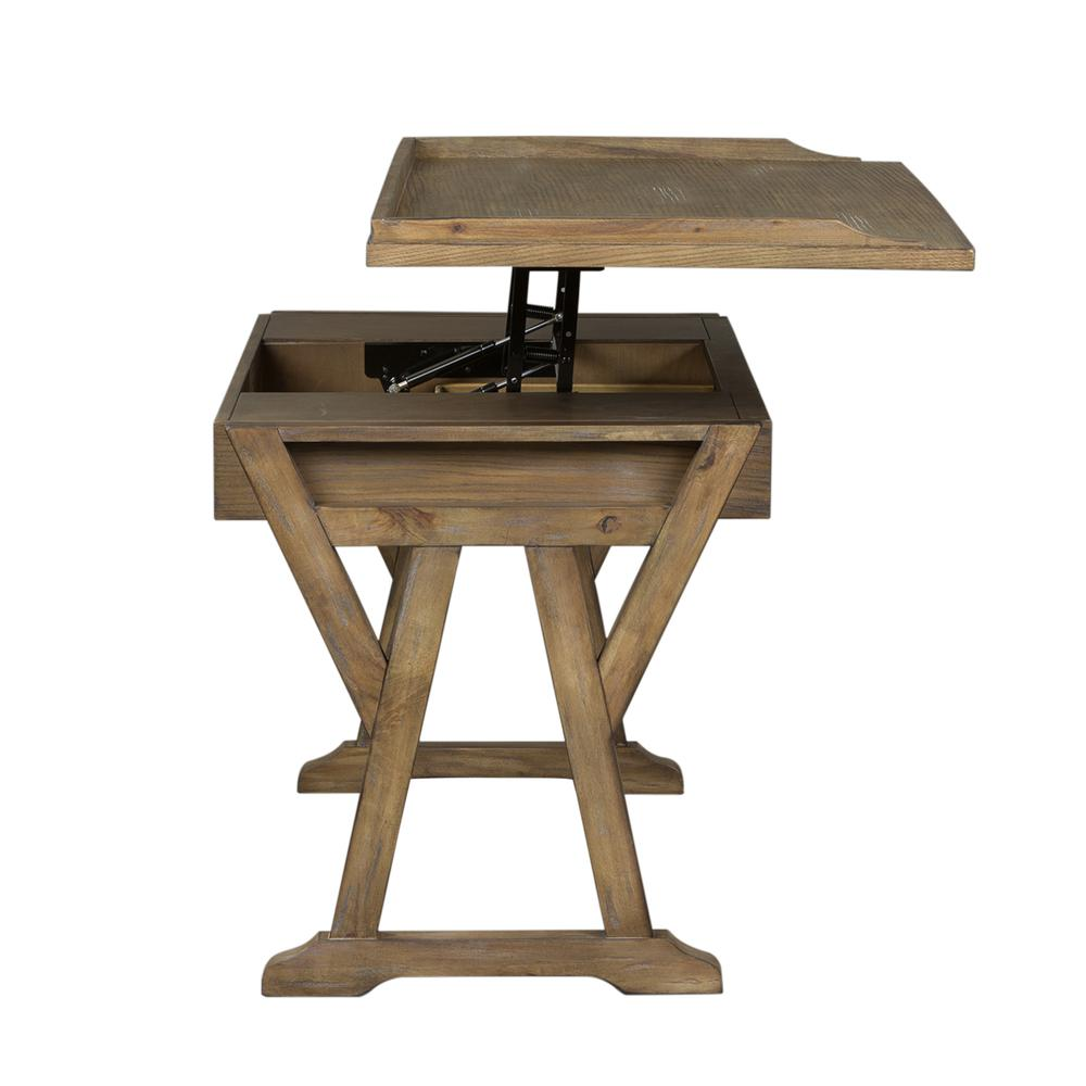 Stone Brook Stand-Up Desk - Brown - Higher Gallery