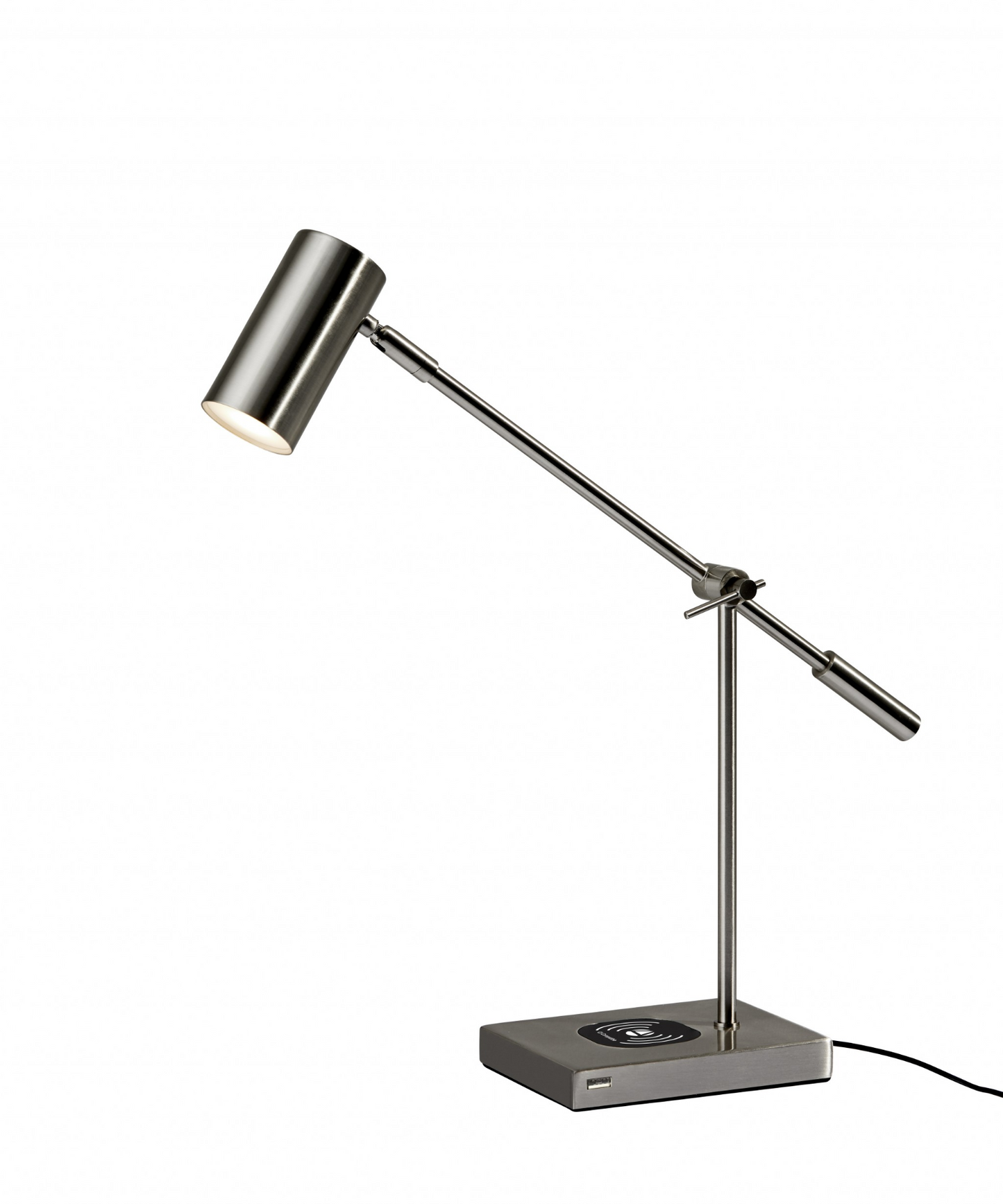 Brushed Steel Metal Led Desk Lamp