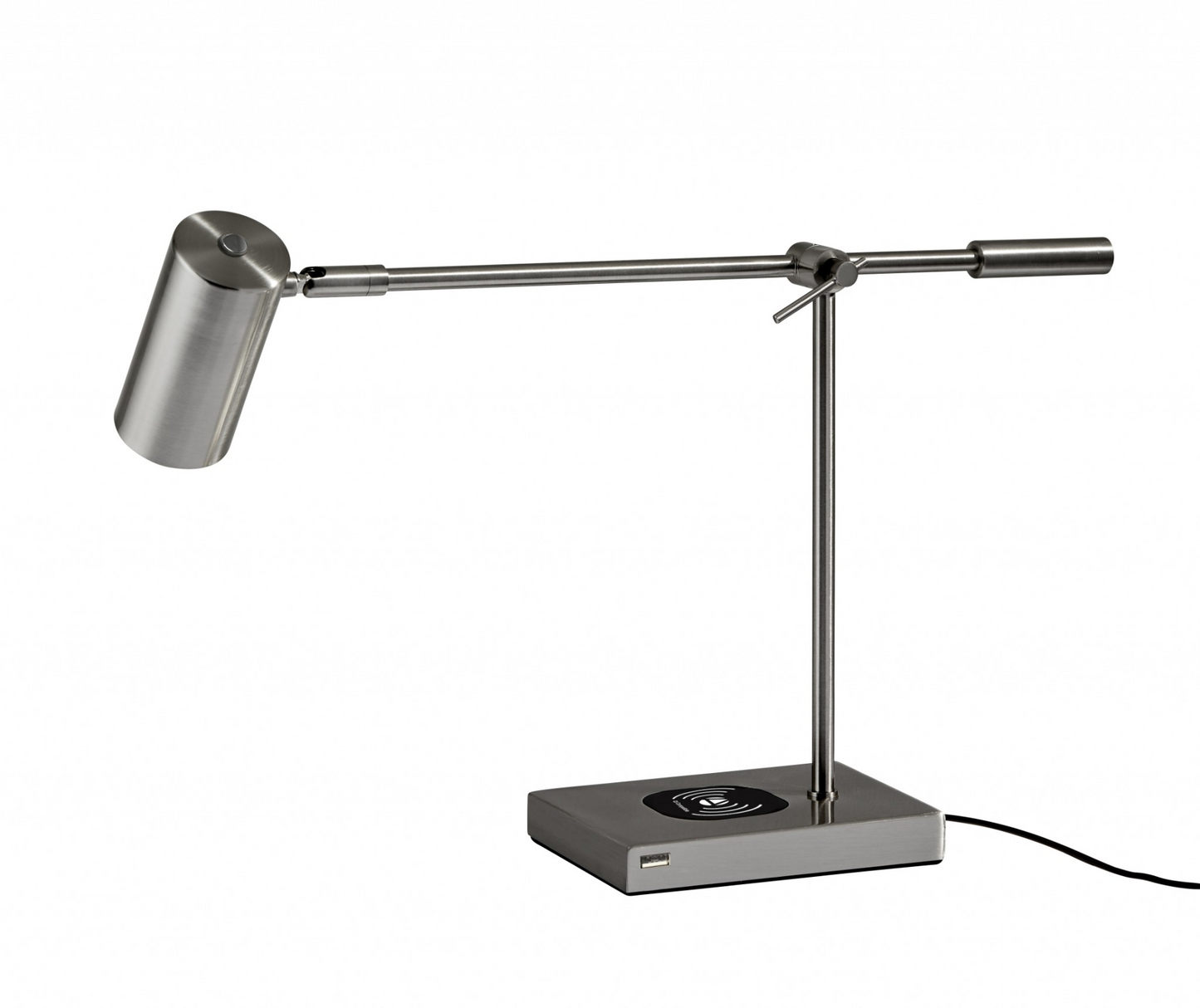 Brushed Steel Metal Led Desk Lamp