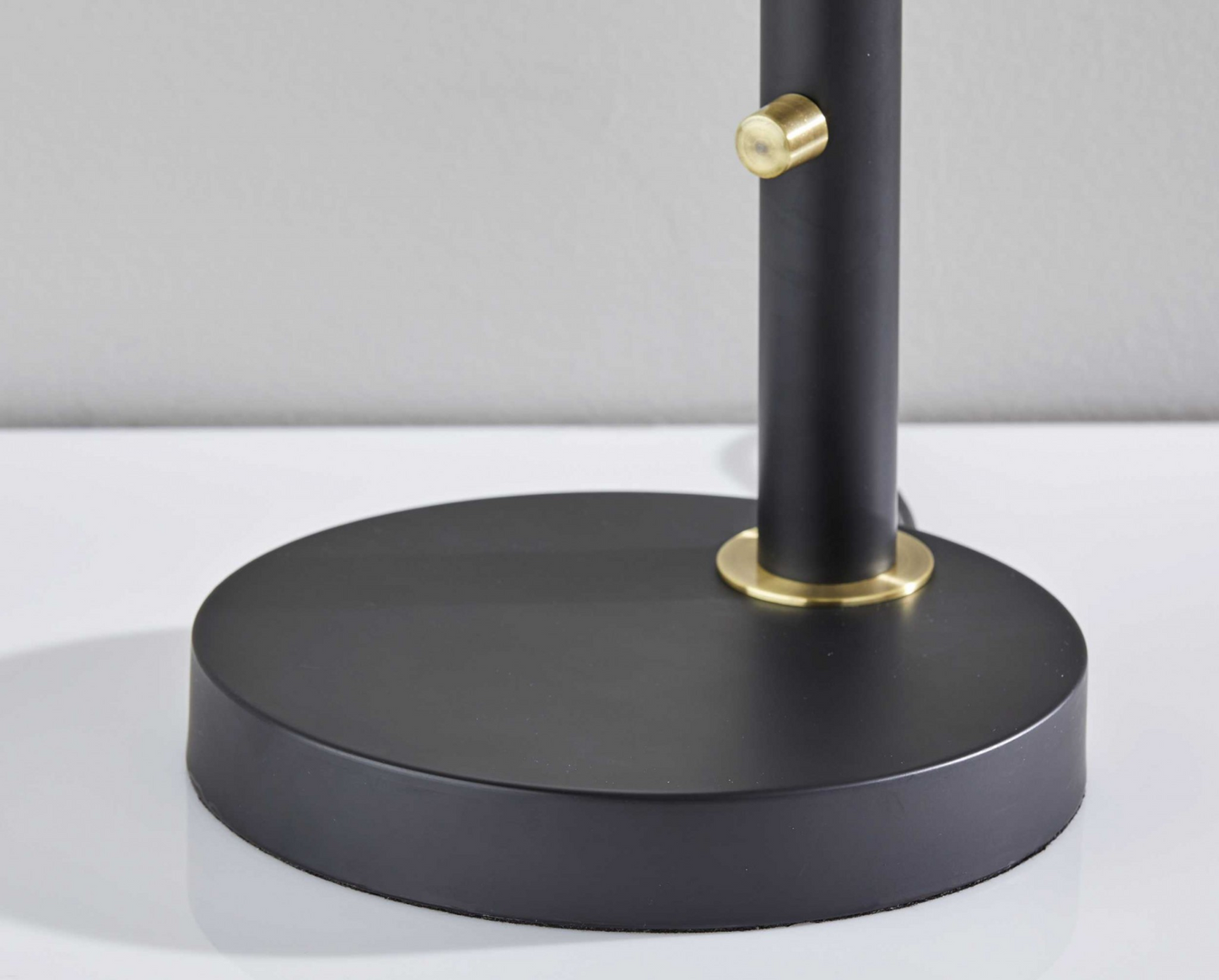 Brass Cinch Black Metal Adjustable Desk Lamp