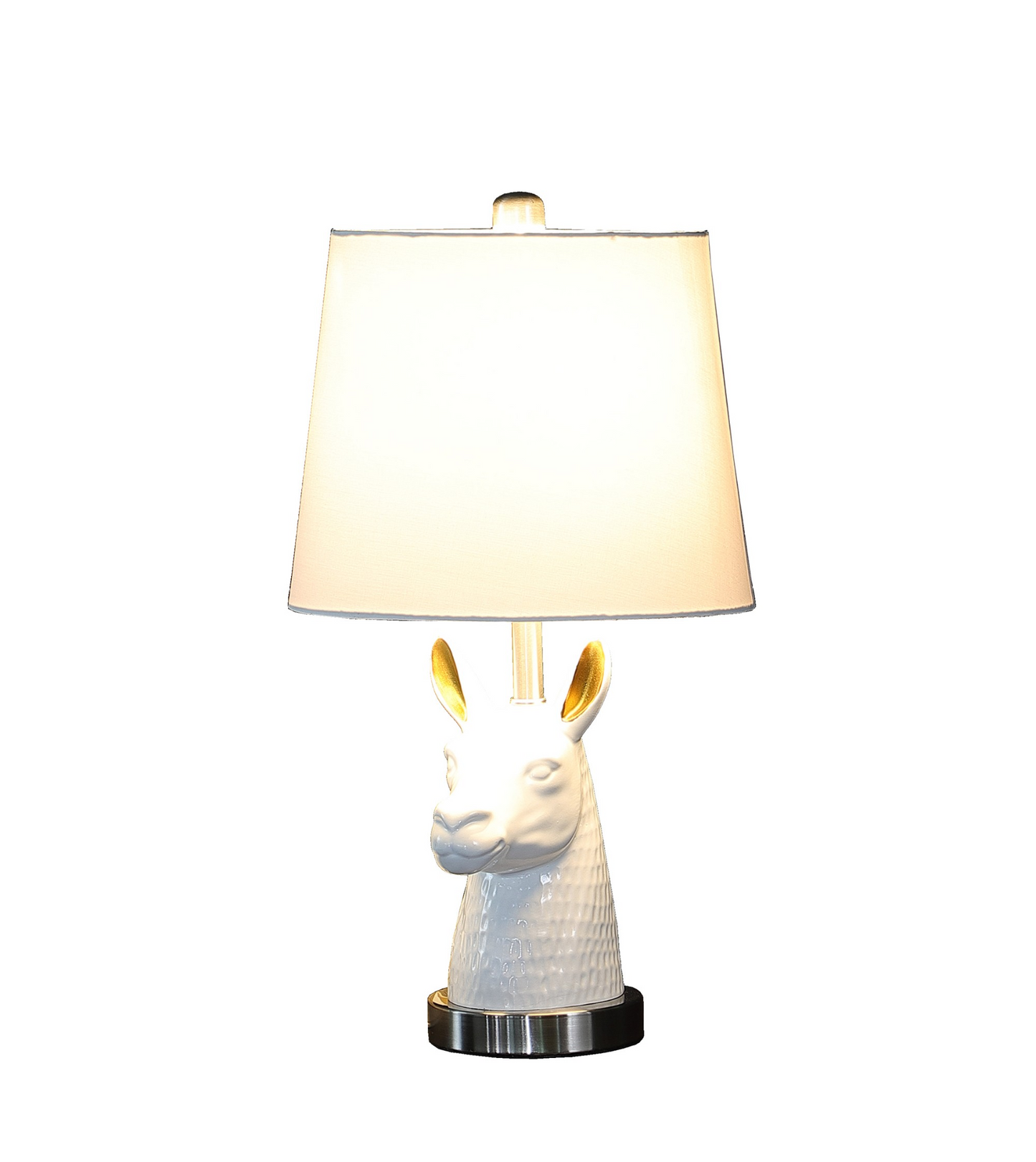 Llama Table Lamp - 21” White