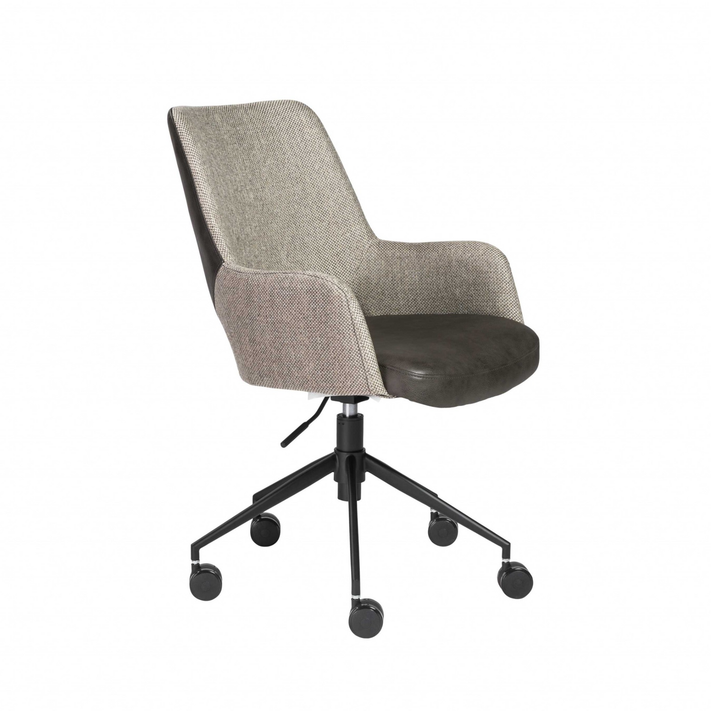Tilt Office Chair - Light Gray Fabric & Dark Gray Faux Leather