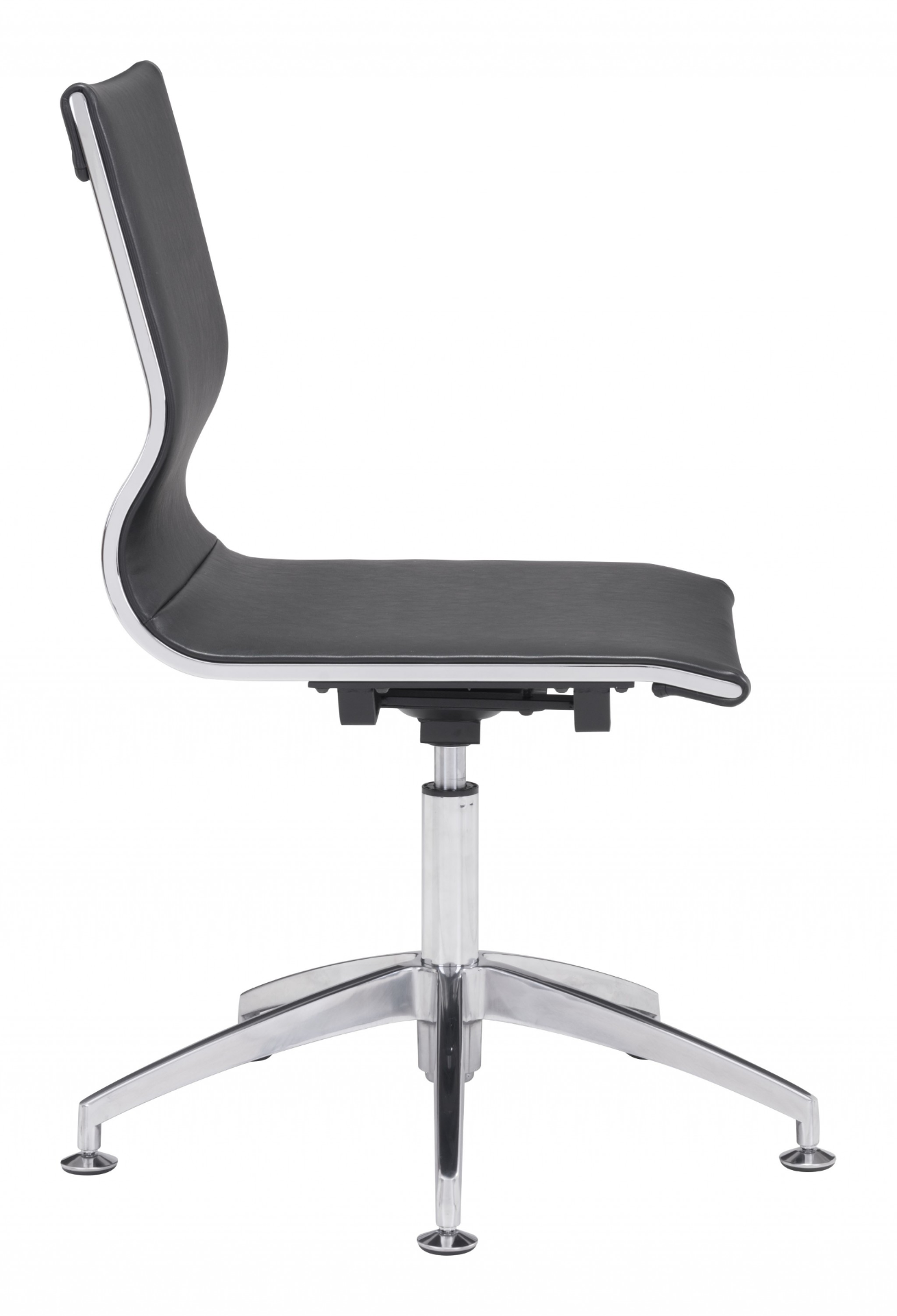 Ergonomic Conference Room Office Chair Armless - Black