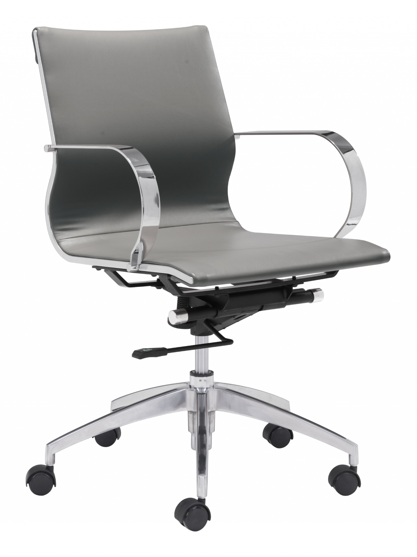 Ergonomic Low Back Rolling Office Chair - Gray - Higher Gallery Home Office