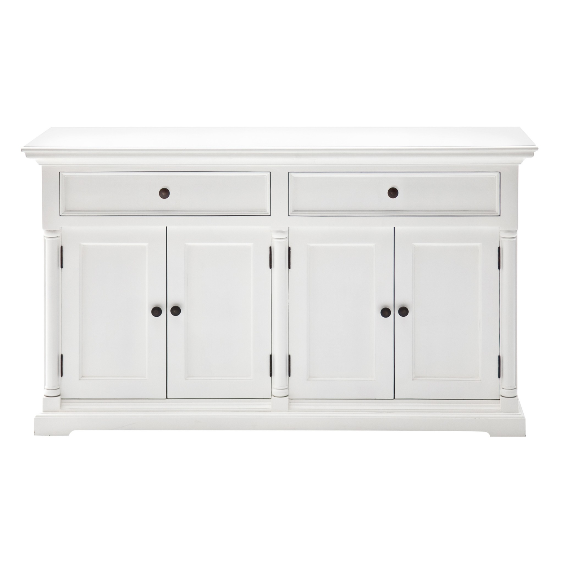 Classic White Hutch Cabinet - White - Higher Gallery