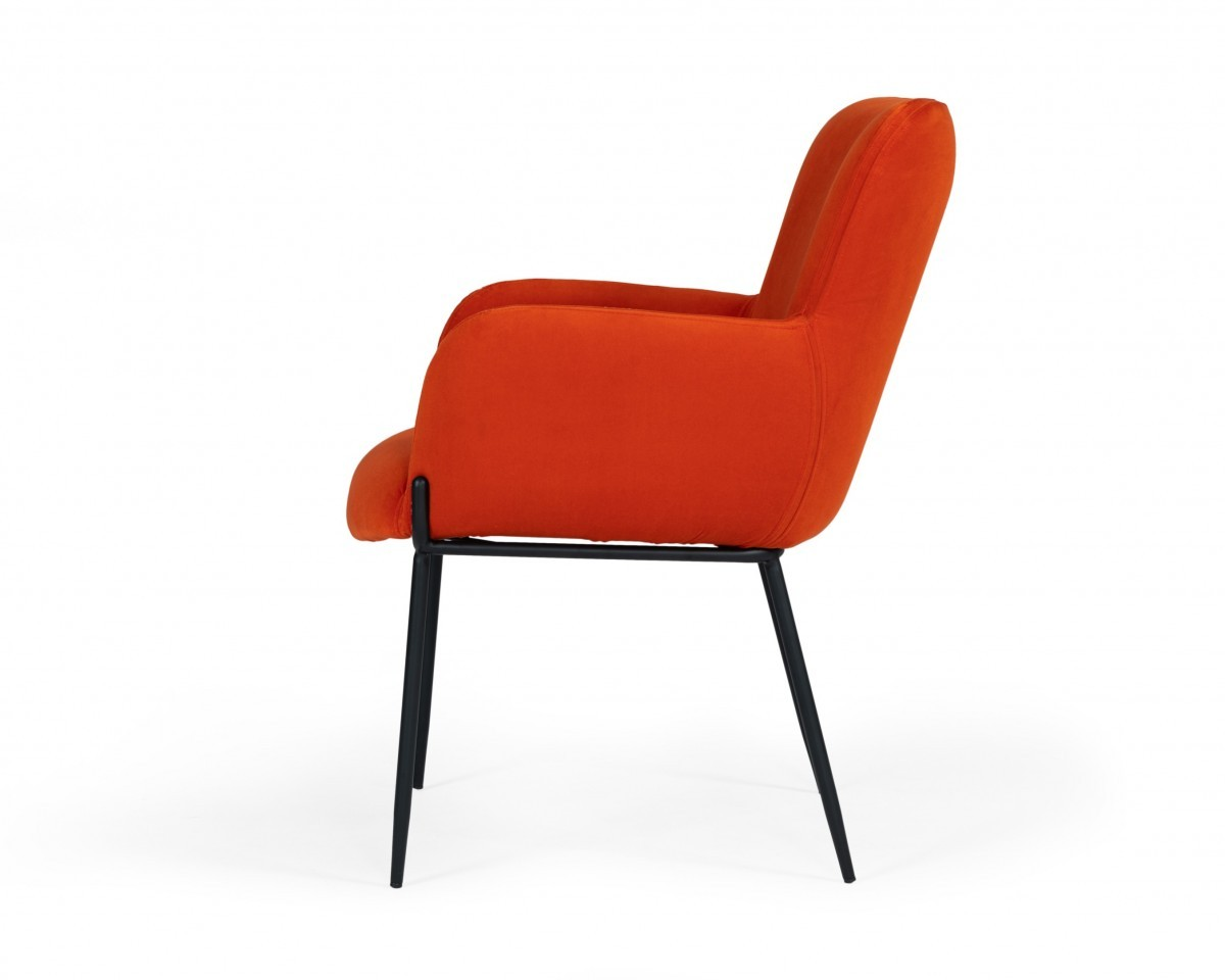 Velvet Chair - Orange