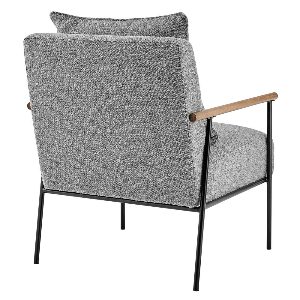 Gray Boucle side chair - Higher Gallery