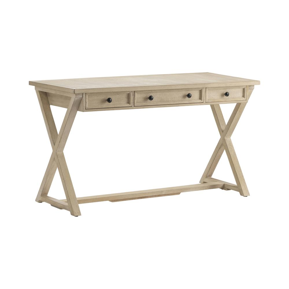 Bengal Manor 3-Drawer Desk - White Washed - Higher Gallery
