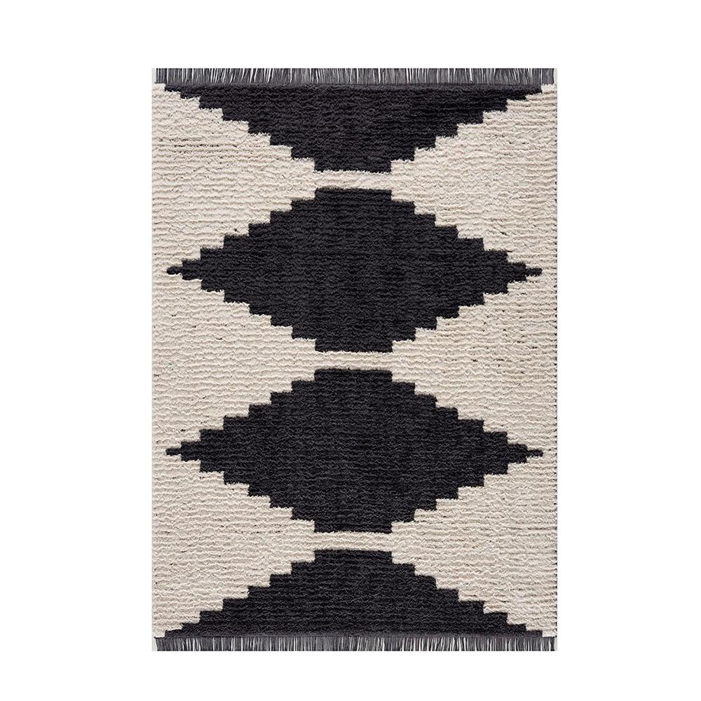 Allure Black and Ivory Modern Area Rug
