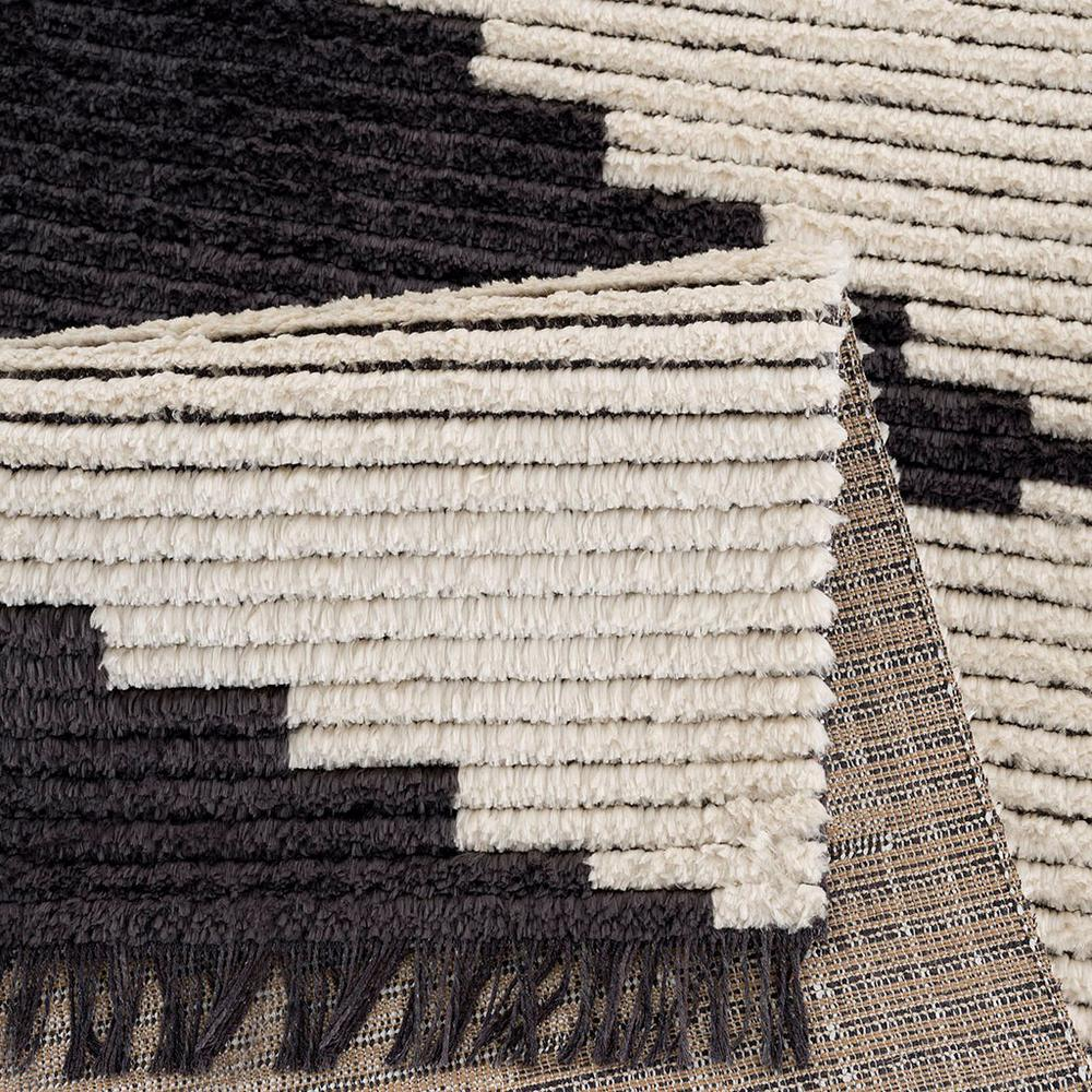 Allure Black and Ivory Modern Area Rug