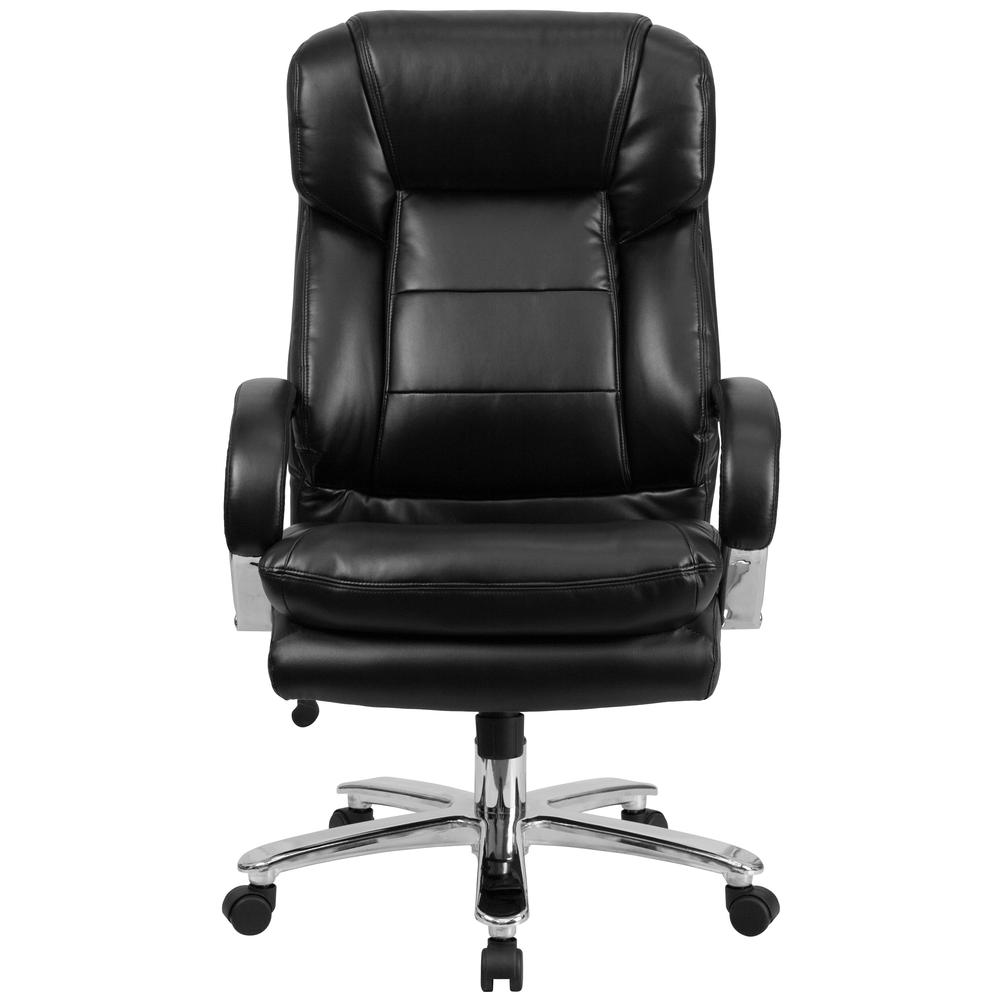 Big & Tall Office Chair - Black LeatherSoft Swivel Executive Desk Chair