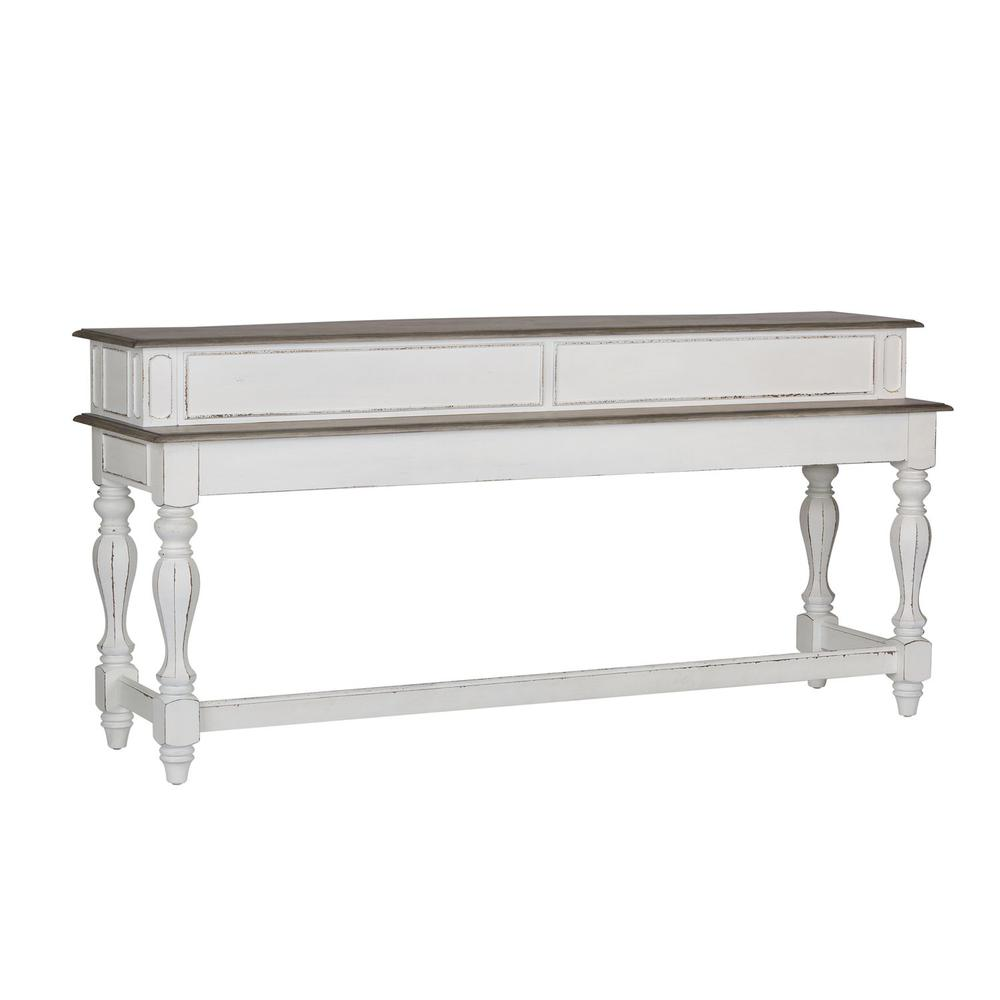 Magnolia Manor Console Bar Table - White - Higher Gallery