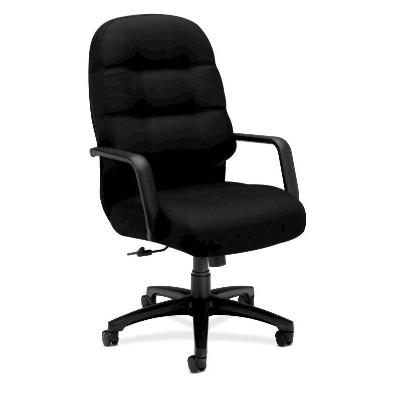 HON Pillow-Soft Executive High-Back Chair - Black Fabric