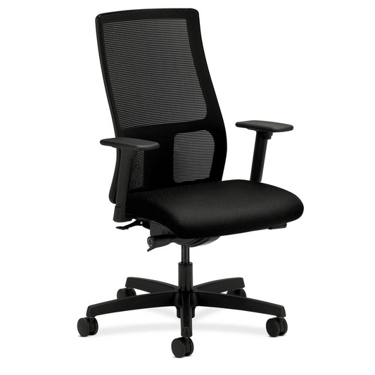 HON Ignition Series Mid-Back Work Chair - Mesh Computer Desk Chair -Black Higher Gallery Home Office