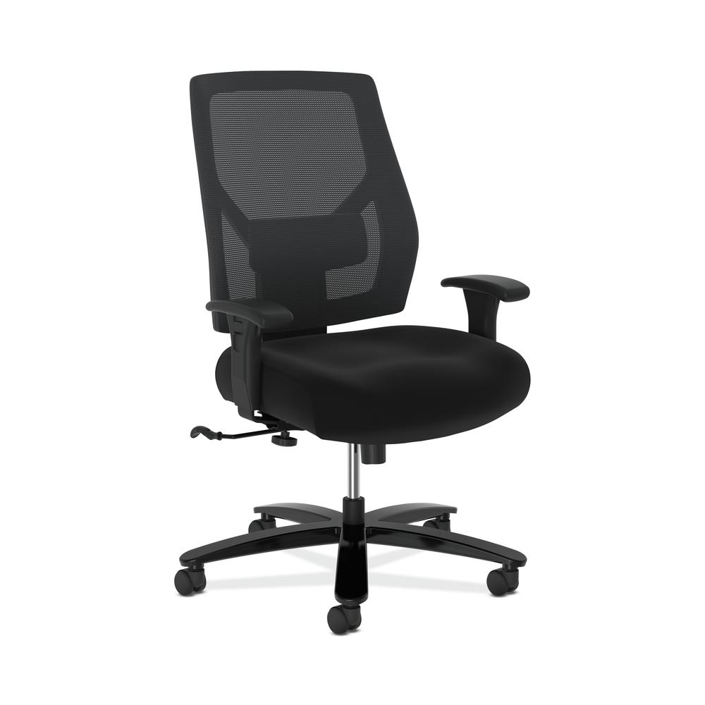 HON Crio High-Back Big and Tall Chair - Black Mesh Higher Gallery Home Office