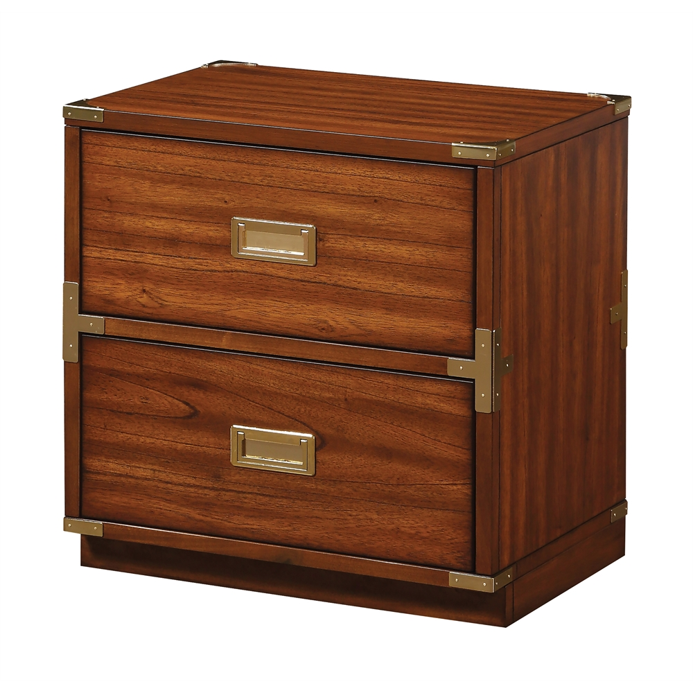 Wellington 2-Drawer Cabinet - Toasted Wheat - Higher Gallery