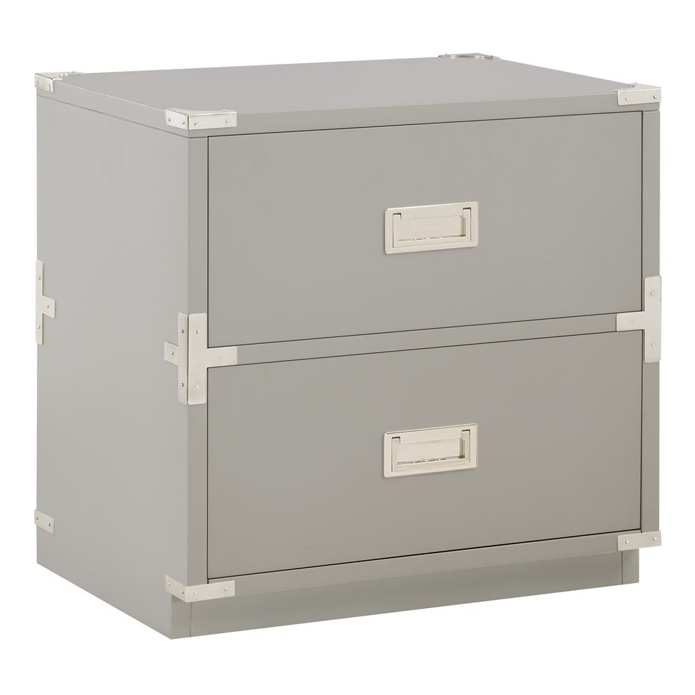 Wellington 2-Drawer Cabinet - Grey