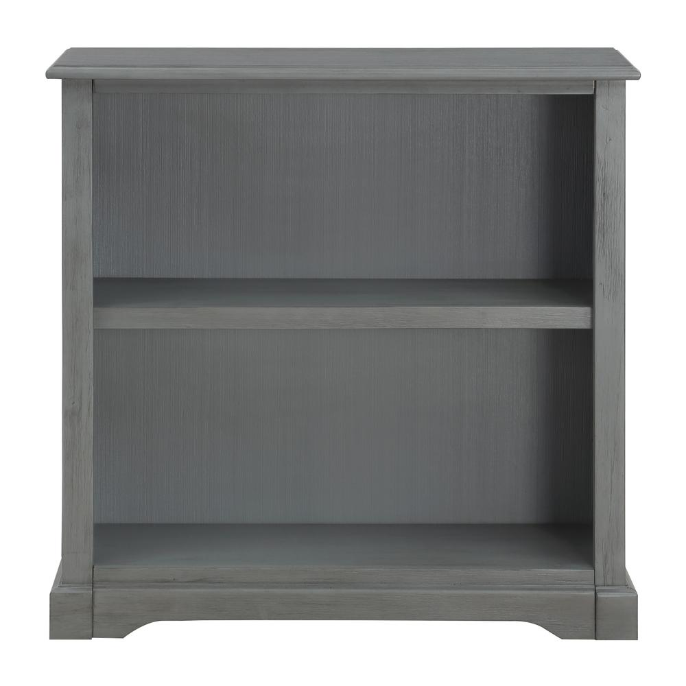 Country Meadows 2-Shelf Bookcase - Gray Higher Gallery