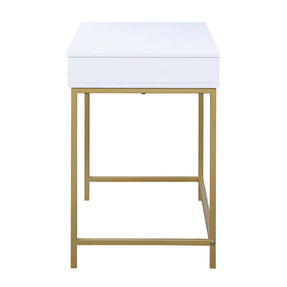 Modern Life Writing Desk with Trending gold hardware - Higher Gallery