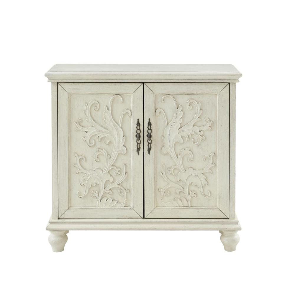 Driscoll 2-Door Cabinet - Antique White - Higher Gallery