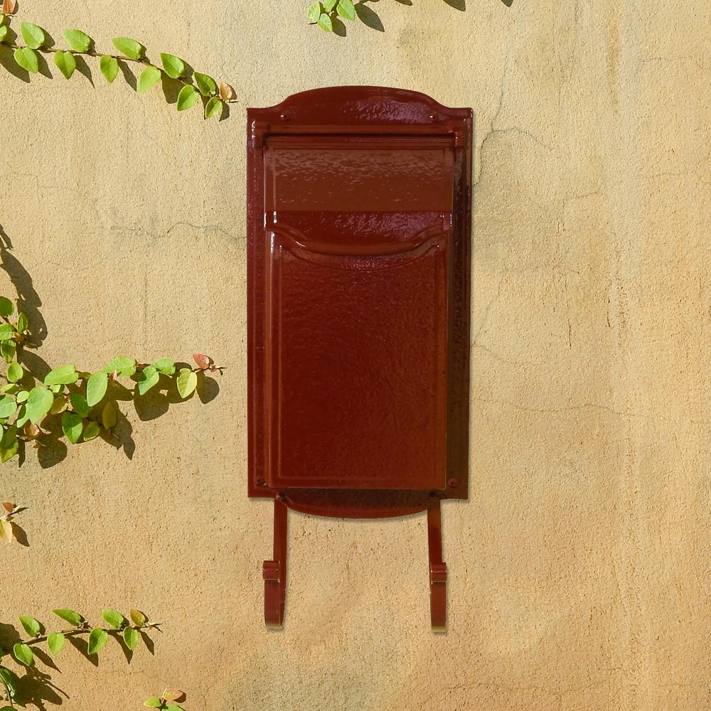 Mid Modern Asbury Vertical Mailbox - Red - Higher Gallery