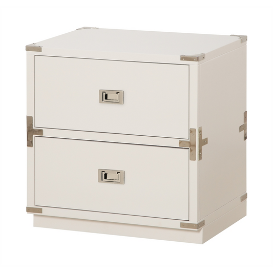 Wellington 2-Drawer File Cabinet - White - Higher Gallery