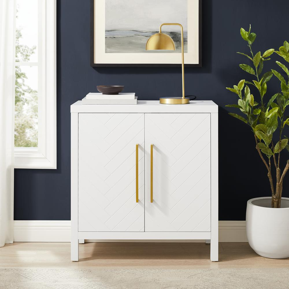 Darcy Accent Cabinet - White - Higher Gallery