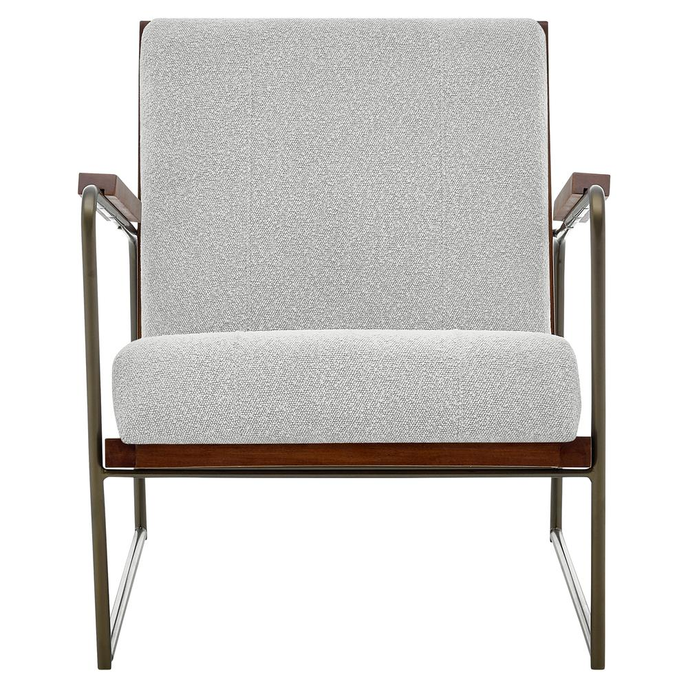 Sleek Boucle chair in Dove Gray - Higher Gallery Home Office