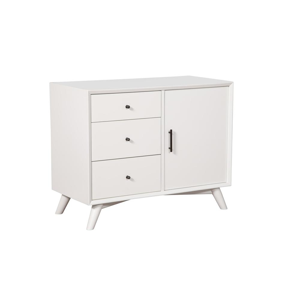 Flynn Accent Cabinet - White - Higher Gallery