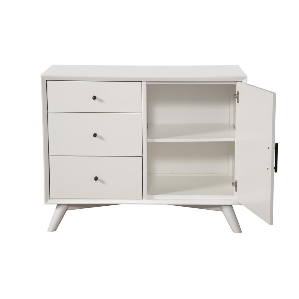 Flynn Accent Cabinet - White - Higher Gallery